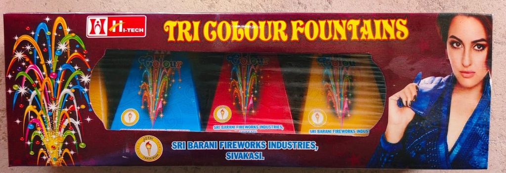 Tri Colour Fountain (5pcs)